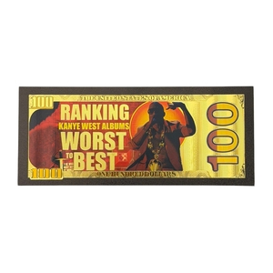 Nouvelles plaques en or 24 carats Kanye Gold Foils de 2026 pour collection, édition américaine - Product Image 4
