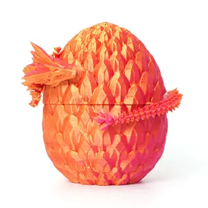 Mythical Treasures: 3D Printed Dragon Egg Set with Gemstone Dragons as Creative Collectibles and Gifts