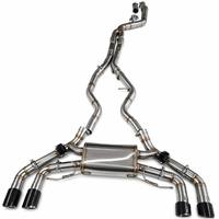 Système d'échappement à soupapes pour BMW G42 M240i 2022-2026, Catback en acier inoxydable T304 avec commande électronique des soupapes et embouts quadruples en carbone