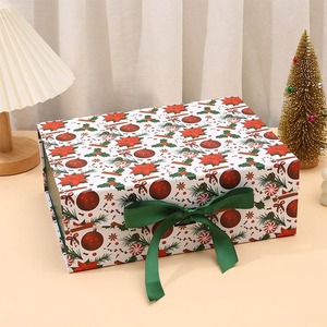 High quality Christmas Eve gift <b>paper</b> <b>packaging</b> box, scarf magnetic <b>packaging</b> box can be customized according to needs - Product Image 5