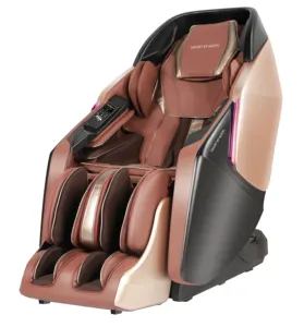 नई डिजाइन Oem सस्ते दाम बड़ा आकार धीरे चमड़े 4D जोड़तोड़ पूर्ण शरीर Sl ट्रैक झुकनेवाला मालिश कुर्सी