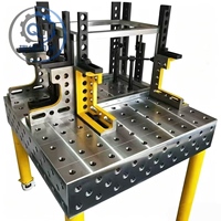 Plateforme de soudage modulaire flexible 3D nitrurée, table de soudage poreuse multi-usages avec trous de positionnement à verrouillage rapide