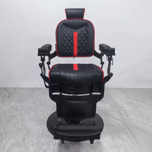 Fauteuil de Barbier pour Hommes, Chaise de Coiffure la Plus Populaire, Vente en Gros, Moderne, Haute Qualité, Noir, pour Salon de Coiffure Masculin - Product Image 5