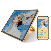 Tableau de conception portable 104x104 LED P2.6mm pour perles lumineuses, contrôle sans fil par application, pour l'agencement des perles, loisirs créatifs et décoration pour les amoureux