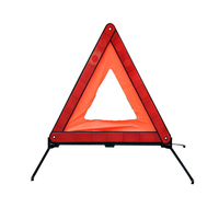 Panneau d'avertissement d'arrêt d'urgence pour voiture, support triangulaire réfléchissant, panneau en plastique monté sur voiture