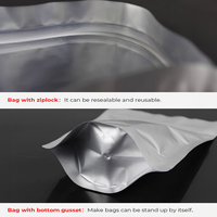 Échantillon gratuit conception personnalisée refermable bonbons lyophilisés papier aluminium sacs debout en mylar ziplock pour emballage alimentaire