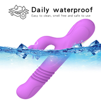 20 Geschwindigkeit wasserdicht G-Punkt weiches Silikon Zunge weibliches Sexspielzeug, Doppel kaninchen Vibrator für Frau Sexspielzeug Erwachsene