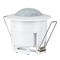 Détecteur de mouvement infrarouge PIR à 360 degrés pour plafond intérieur, encastré, 1200W avec lumière ambiante réglable, garantie de 2 ans