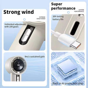 Aromacare 12500rpm High Speed Wholesale Electric Hand <b>Fan</b> Mini Plastic Portable <b>Handheld</b> Turbo <b>Fan</b> - Product Image 3