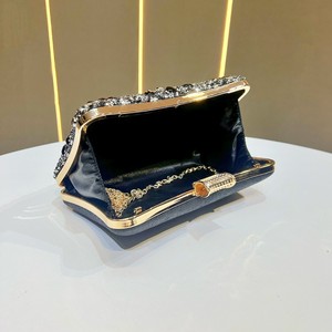 New Cross-border Ladies Diamond-encrusted Floral Pattern Evening <b>Clutch</b> Bag With Chain Strap for Women Tanjing - Product Image 3