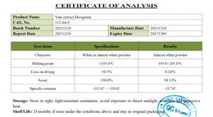 Pasokan Pabrik Ekstrak Ubi Liar 98% Diosgenin CAS 512-04-9 Ekstrak Ubi Alami Murni Bubuk Diosgenin - Product Image 3