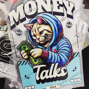 Изготовленная на заказ фабричная Печать футболок с логотипом тепла DTF дизайн рубашки наклейка пресс лист пластизол передача железа печать - Product Image 2