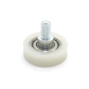 Poleas de Nailon de Ingeniería Especial con Rodillos Recubiertos de Goma y Ruedas Planas M6 para Automatización de Puertas y Ventanas - Product Image 1