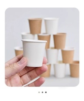 30ml dikke, kleine mini-proefbeker voor proeverijen, eenmalig gebruik, puur witte yoghurtproefbeker