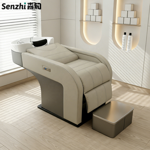Fauteuil de lavage moderne pour <span class=keywords><strong>salon</strong></span> de coiffure, mobilier de <span class=keywords><strong>salon</strong></span>, lit de lavage de <span class=keywords><strong>cheveux</strong></span>, lit de coiffure électrique - Product Image 1