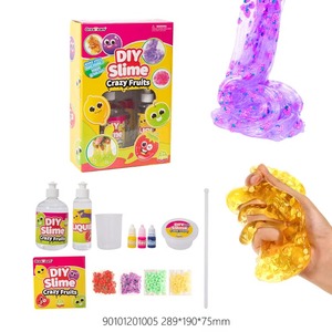 Crazy Fruit Fluffy Slime DIY Playdough <b>Kit</b> Educational Experiment Toy Set with Handmade Crystal Putty Glue for Kids - Product Image 1