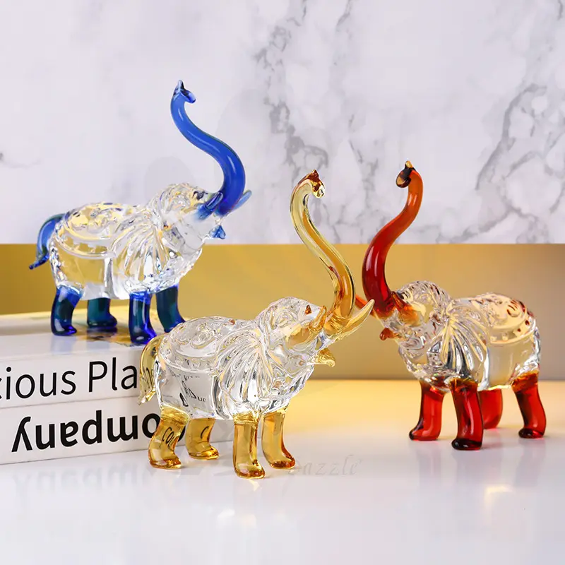 Eer Van Kristal Geschenk Souvenir Kristallen Olifant Geschenk Moderne Huis Kristallen Decoratie