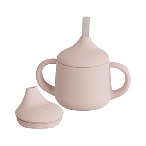 HILIM Tasse à bec en silicone à double poignée sans BPA Tasse à eau d'entraînement pour bébé de qualité alimentaire avec motif animal pour 0-12 mois - Product Image 4