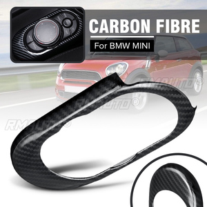 แผงคอนโซลควบคุมอัตโนมัติสำหรับ BMW สำหรับ MINI สำหรับ Cooper S F55 F56 F57 สติ๊กเกอร์ตกแต่งภายในรถยนต์ แผ่นปิดคาร์บอนไฟเบอร์ - Product Image 1