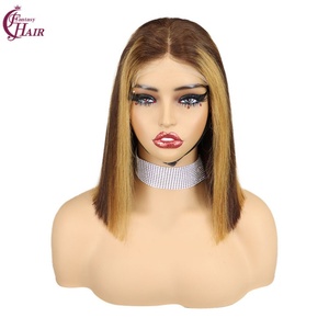 FH Perruque Bob Lace Front en Cheveux Vietnamiens Bruts, Sans Colle, 5x5, Vente en Gros # Perruque Bob en cheveux humains pas chère p4/30 - Product Image 6