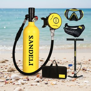Hot Sale 1L High Pressure Aluminum Alloy Tech <b>Diving</b> Air <b>Tank</b> Underwater 10-20 Minutes Refillable Scuba Sub <b>Tank</b> - Product Image 2