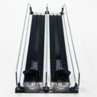Système de glissière à rouleaux automatique pour réfrigérateur en plastique, gestion de l'alimentation automatique, poussoir de tablette à ressort pour bouteille de boisson pour supermarché