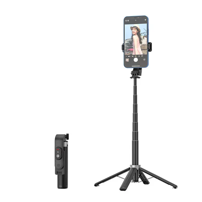 New Arrival Wireless Selfie Stick Tripod Self Portrait Selfie Mobile Phone Light Stand Monopod Tripod Selfie Stick
