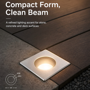 Projecteur LED d'<span class=keywords><strong>extérieur</strong></span> Crane MA65 pour aménagement paysager, en acier inoxydable <span class=keywords><strong>316</strong></span>, distribution de lumière, étanche IP67, éclairage encastré 8W - Product Image 6
