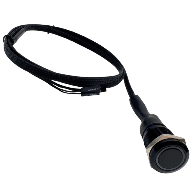 Premium Quality Wholesale Factory Price Computer Case DIY Boot Reset Button Metal Momentary Switch LED Light