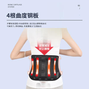 Thin Lumbar Support <b>Belt</b> for Men and Women Breathable with Waist Fixation and Support <b>Straps</b> New Back Support Product - Product Image 1