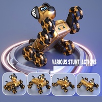 KK 360 Grad Fernbedienung Roboter Stunt Hund Geste Uhr Auto Spielzeug mit Lichtern Musik 2,4 GHz Frequenz USB-Kabel enthalten