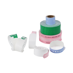 Pulsera de identificación roja 10012717-1K para adultos o niños pulsera de identificación médica hospitalaria para <span class=keywords><strong>Zebra</strong></span> ZD410 LP2824 <span class=keywords><strong>ZT230</strong></span> - Product Image 4