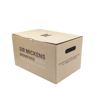 Cartons d'emballage en papier kraft personnalisés Boîtes d'emballage en carton ondulé pour vêtements