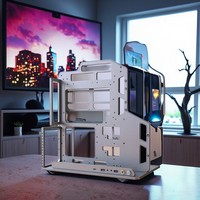 Socooler SOC-AP-360 Aluminum PC Gaming Case Open Chassis ATX Mid Tower Hybrid Cooling for Gamers and Desktop Users