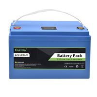 Batterie LiFePO4 12V 20Ah, gamme 6Ah-84Ah, cylindrique, lithium-ion, remplace les batteries au plomb 12.8V