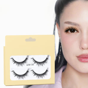 Cils en bande complète pré-collés DIY, cils en grappe, bande transparente autocollante, pas besoin de colle, application par pression - Product Image 1