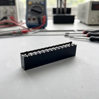 Connecteur de prise adaptateur automobile SMT pour PCB, double rangée, 2x14 broches, pas de 2,54 mm, en laiton, type femelle, Soulin