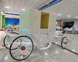 <span class=keywords><strong>Remorque</strong></span> de luxe royale pour enfants, type calèche à chevaux, à vendre / Calèche électrique à double rangée pour mariage, tirée par des chevaux - Product Image 3