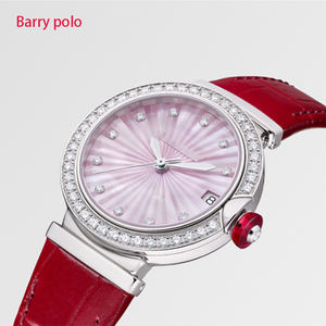 Montre à quartz de luxe <span class=keywords><strong>pour</strong></span> <span class=keywords><strong>femme</strong></span> avec boîtier en alliage étanche cadran en verre fenêtre mode bracelet en cuir montre-bracelet 30mm diamètre du cadran - Product Image 6