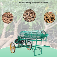 Machine portable de lavage, de décorticage et de découpe pour la transformation de l'amidon de manioc