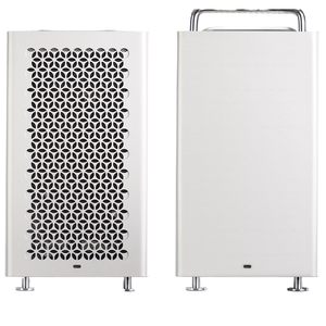 Boîtier d'ordinateur B2Pro <span class=keywords><strong>Mid</strong></span> <span class=keywords><strong>Tower</strong></span> en aluminium, châssis de micro-ordinateur de bureau pour alimentation MATX/ATX/SFX, refroidissement par eau 240, couleur argent et blanc - Product Image 1