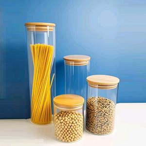 Set <span class=keywords><strong>di</strong></span> <span class=keywords><strong>Barattoli</strong></span> in <span class=keywords><strong>Vetro</strong></span> <span class=keywords><strong>per</strong></span> Conservazione Alimenti con Coperchi Ermetici e Bottiglie Grandi Premium <span class=keywords><strong>per</strong></span> Cucina - Product Image 2