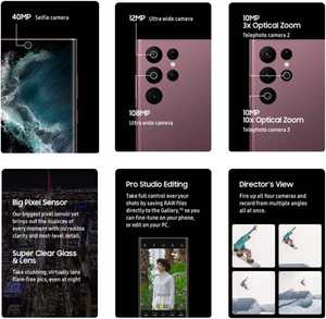 Teléfonos Originales para <span class=keywords><strong>Galaxy</strong></span> <span class=keywords><strong>S22</strong></span> Ultra 8GB+256GB 5G Smartphone Negro Versión Desbloqueada Venta al por Mayor Teléfono Móvil de 6.8 Pulgadas - Product Image 4