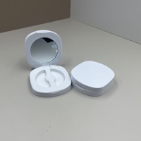 Boîte d'emballage pour cils, best-seller en stock, étui vide monocouche pour faux cils avec miroir, emballage cosmétique en plastique ABS