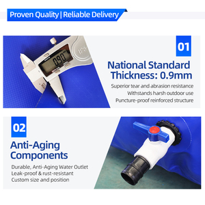 Tanque <span class=keywords><strong>de</strong></span> <span class=keywords><strong>agua</strong></span> plegable rectangular <span class=keywords><strong>de</strong></span> PVC flexible para recolección <span class=keywords><strong>de</strong></span> <span class=keywords><strong>agua</strong></span> <span class=keywords><strong>de</strong></span> <span class=keywords><strong>lluvia</strong></span> Almacenamiento y transporte <span class=keywords><strong>de</strong></span> <span class=keywords><strong>agua</strong></span> - Product Image 5