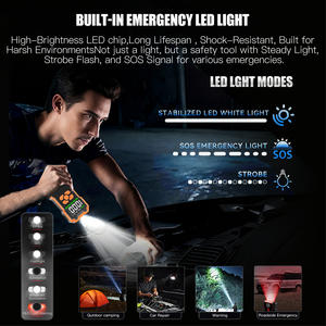 ट्रक वाहन कूद स्टार्टर एयर पंप पावर बैंक जम्पर केबल 45w आपातकालीन प्रकाश कार्य 600 क्रैंकिंग एम्प्स (1200a पीक) - Product Image 5