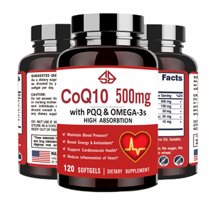 Cápsulas de Extracto de Girasol con Coenzima Q10 PQQ de Alta Absorción, Antifatiga, Antioxidante, Refuerzo Inmunológico, Salud Cardíaca, 120 Cápsulas Blandas para Adultos - Product Image 1