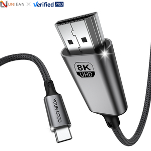 Cáp dữ liệu USB Type-C 4K 8K UHD UNIEAN bán buôn 2M 3M 4.5M 60Hz <span class=keywords><strong>Video</strong></span> 2.1 UHD cho TV, iPhone 15 Pro Max - Product Image 1