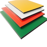 Panel Komposit Aluminium Finishing Cermin Tahan Gores untuk Papan Nama Latar Belakang Logo Toko