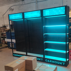 Fanghua kim loại <span class=keywords><strong>Pegboard</strong></span> di động nhỏ cửa hàng ý tưởng trang trí cho điện thoại di động cửa hàng thiết kế trang trí của điện thoại di động cửa hàng trang trí nội thất - Product Image 3